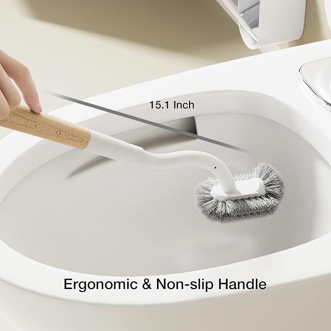 Toilet Cleaner Brush, Diveotree Toilet Brush and Holder - Image 5