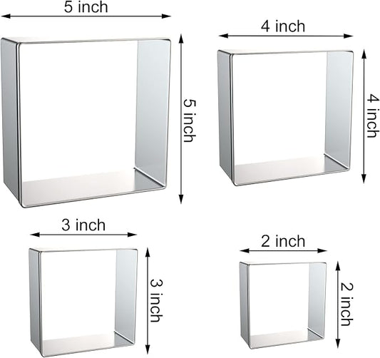 Square Cookie Cutter Set Large - Image 2