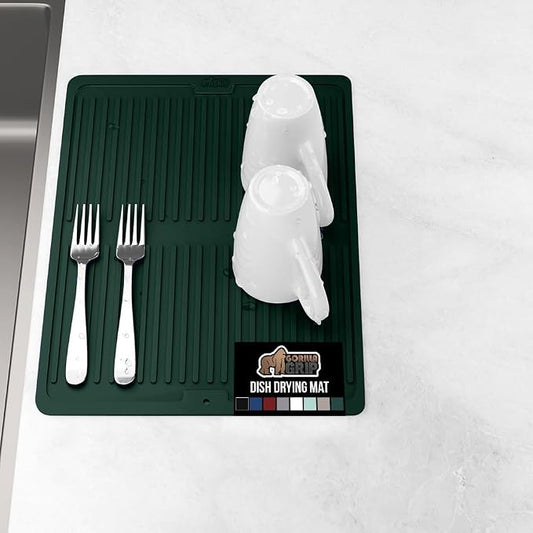GORILLA GRIP 100% BPA-Free Silicone Dish Drying Mat by GorillaGrip