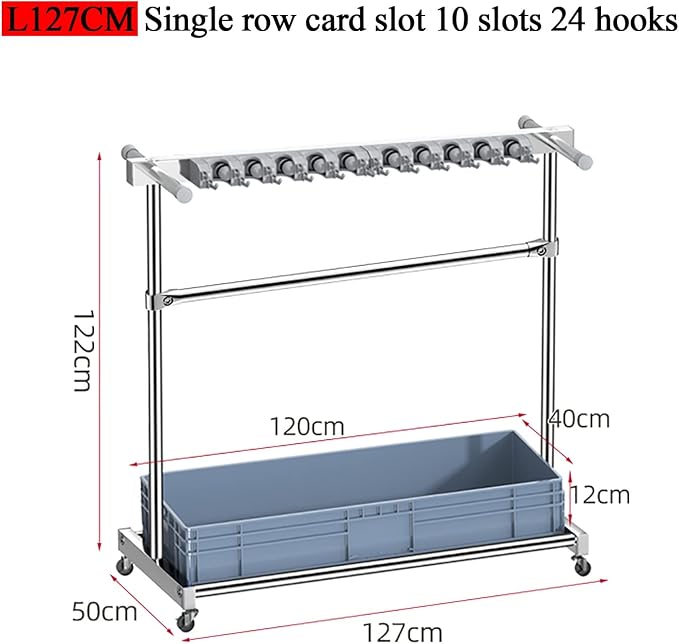Movable Mop Broom Holder Put Wet Mops Floor Standing Cleaning Tool Rack - Image 4