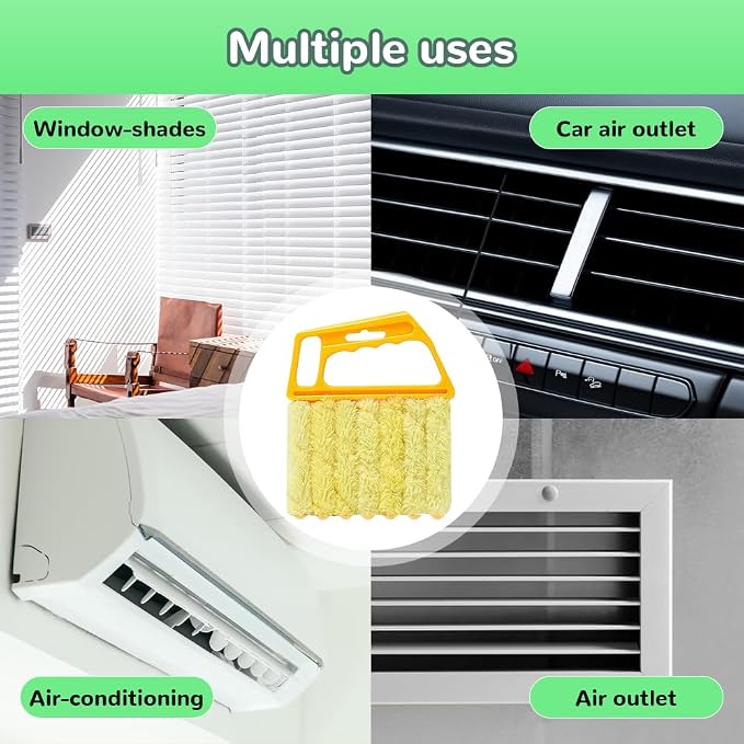 4PC Blind Cleaner Duster Tool, 2025 Upgrade Window Venetian Microfiber 7 Finger - Image 5