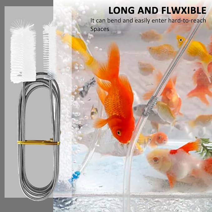 Flexible Long Drain Brush Set, Stainless Steel Tube Cleaning Brushes - Image 7