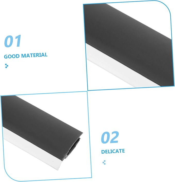 4pcs Rubber Dustpan Edge Strips Easy Replacement Lip Refills - Image 9