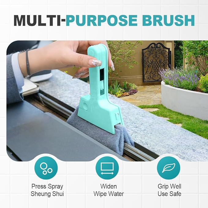 Magic Window Track Cleaner, 2024 Upgraded Window Groove Cleaning Brush Tools Set - Image 2
