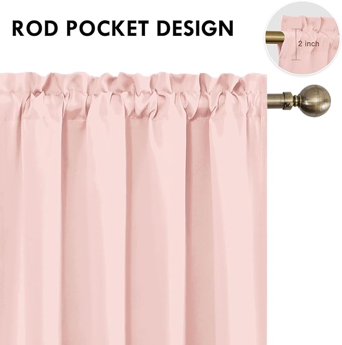 DWCN Blackout Curtains for Living Room Thermal Insulated, Energy Saving & Noise - Image 4
