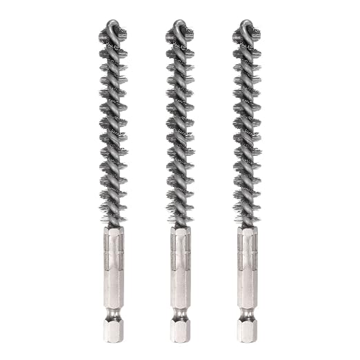 HARFINGTON 3pcs Stainless Steel Bore Brush 10mm Dia Cleaning Wire Brush by HARFINGTON