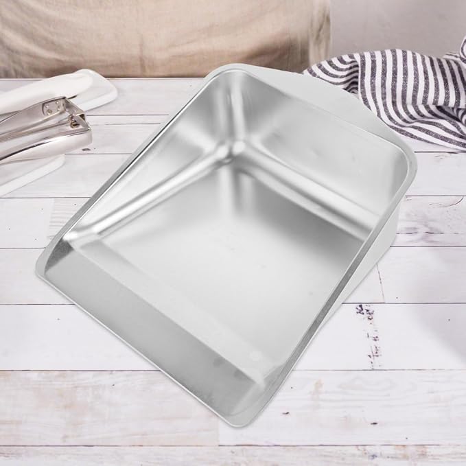 Stainless Steel Handheld Dust Pan Heavy Duty Metal Dustpan Multi Functional - Image 2