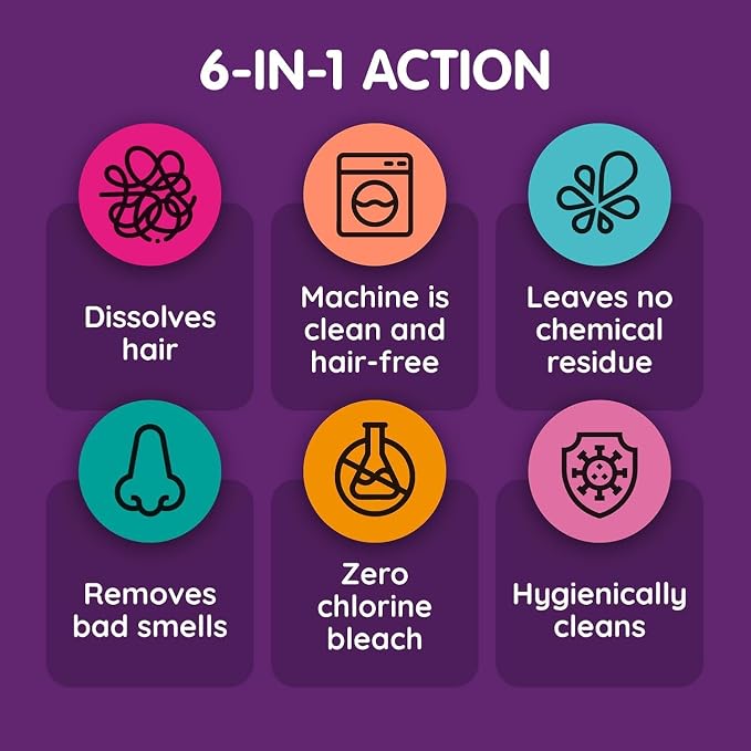 Vamoosh 6-in-1 Washing Machine Cleaner | Patented Pet Hair Dissolving - Image 3