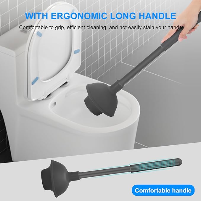 SetSail Toilet Brush and Plunger Set, Toilet Plungers - Image 6