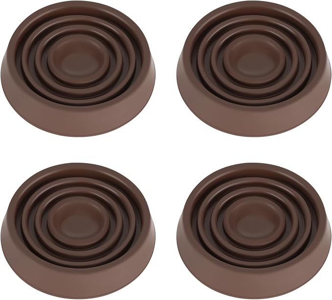 Furniture Coasters, 1.5X1.5 Rubber Caster Cups Non Slip Furniture Pads Non Skid by VOCOMO