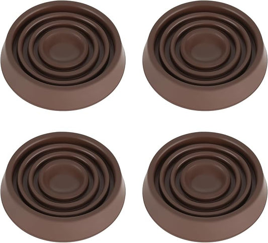 Furniture Coasters, 1.5X1.5 Rubber Caster Cups Non Slip Furniture Pads Non Skid by VOCOMO