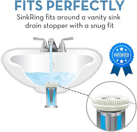 Bathroom Sink Hair Catcher for Pop-Up Drain – SinkRing 1.57" Precision Strainer - Image 2