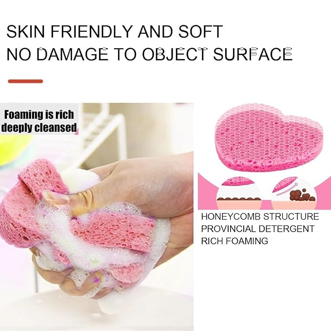 10 Count Compressed Facial Sponges 100% Natural Cellulose Sponge - Image 4