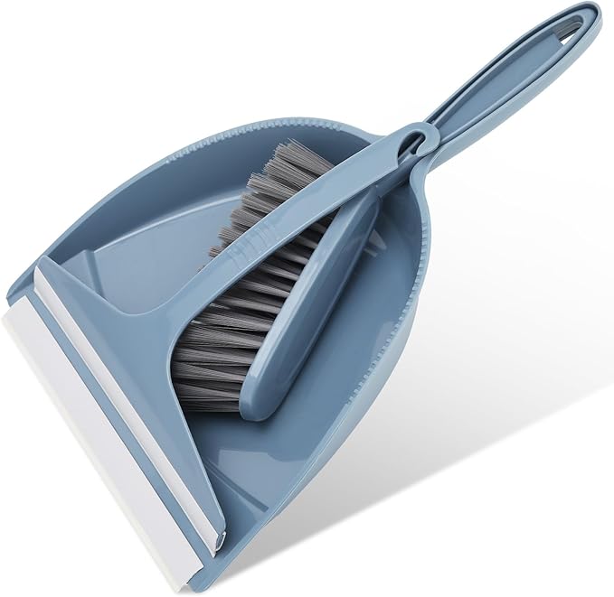 Small Hand Broom with Dustpan Combo Set, Mini Dust Pan and Brush Set with a by Unknown