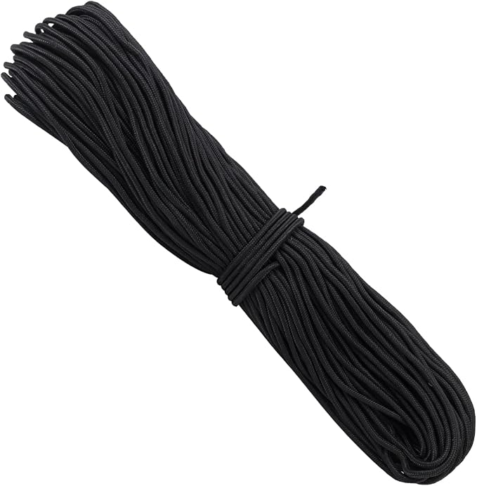 500 Feet 1/4 Inch Black Polyester Rope, 6 mm Polypropylene Utility Rope by IHDYPPEW