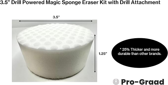 3.5” Drill Powered Magic Sponge Eraser 6 Pieces Kit - Image 4