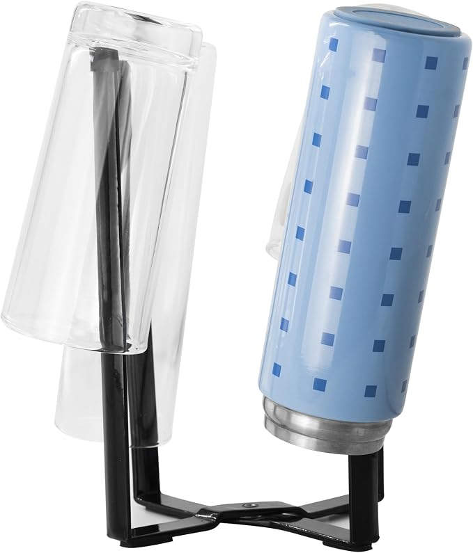 Kitchen Stand Holder, Plastic Bag Drying Rack, Bottles and Cups, Shelf Trash Bag by Mukkuri