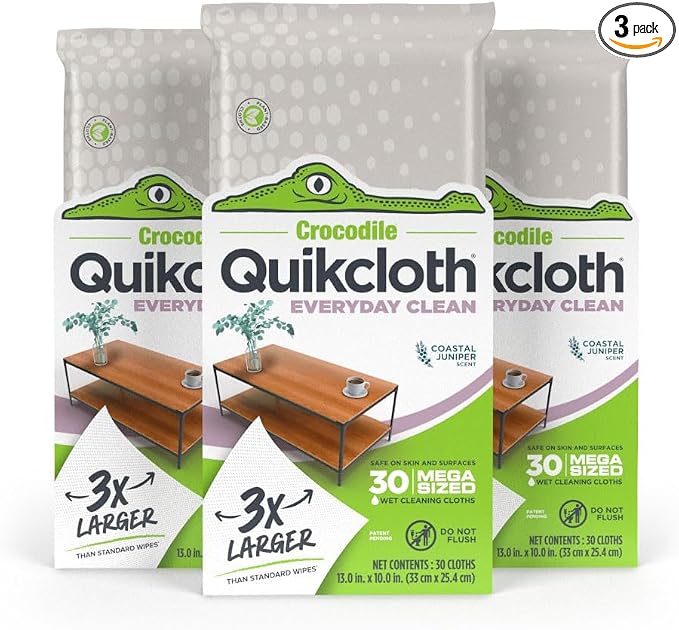 Quikcloth® Everyday Clean – Plant-Based, Plastic-Free Cleaning Wipes by Quikcloth