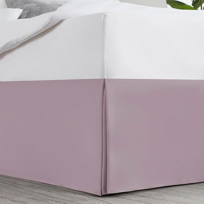 Nestl Light Baby Blue Bed Skirt Queen Size - Queen Bed Skirt 14 Inch Drop - Brushed Microfiber Bed Skirts - Hotel Quality Pleated Bed Skirt - Shrinkage & Fade Resistant