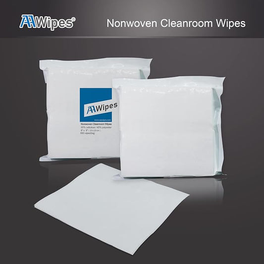 AAwipes Cleanroom Wipes 6" x 6" Lint Free Wipes Cellulose/Polyester Wipers - Image 2