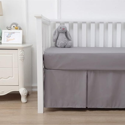 Belsden Pack of 3 Dinosaur Fitted Crib Sheet Set for Baby Boy, Universal Fits Standard Size Crib and Toddler Mattress 28" x 52", Soft Breathable and Machine Washable, Dino & Navy & Gray