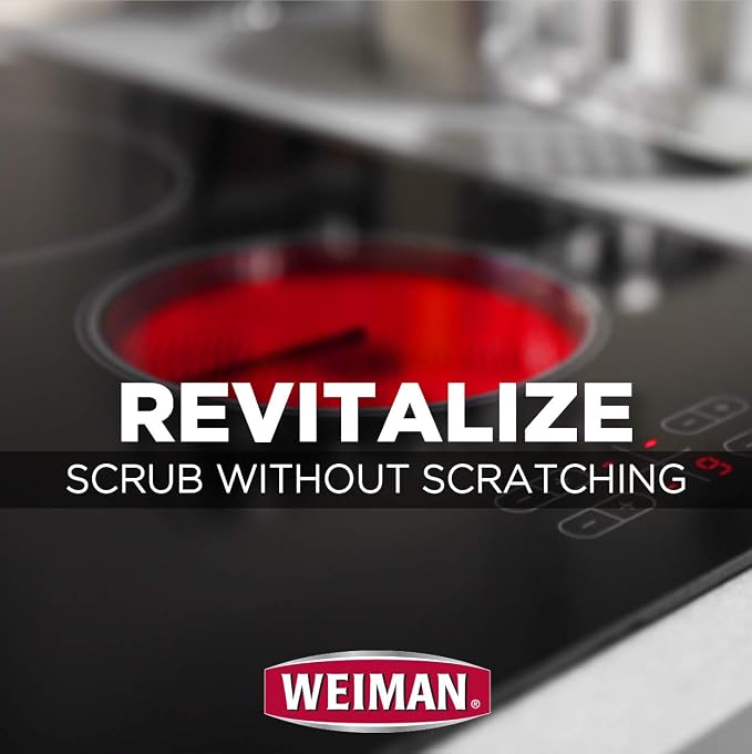 Weiman Cook Top Scrubbing Pads – Gently Clean and Remove Burned-on Food from - Image 7