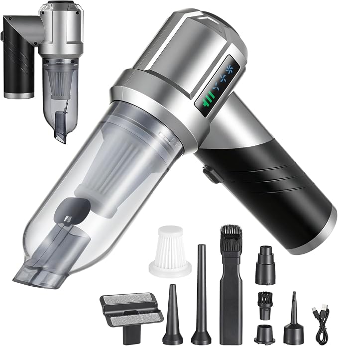 HONEYEYEAR Handheld Vacuum Cleaner, 16000Pa Car Vacuum Cleaner Cordless by StayCoolThisSummer