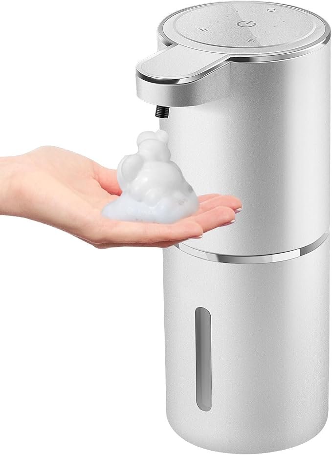 Automatic Foaming Soap Dispenser, 4-Level Adjustable Foam, Wall Mount, USB by Gotofine