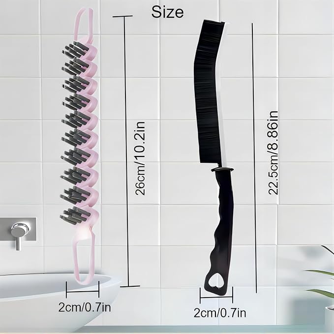 Crevice Cleaning Brush Hard Bristle Grout Brush Scrub Brush Toilet Brush - Image 7