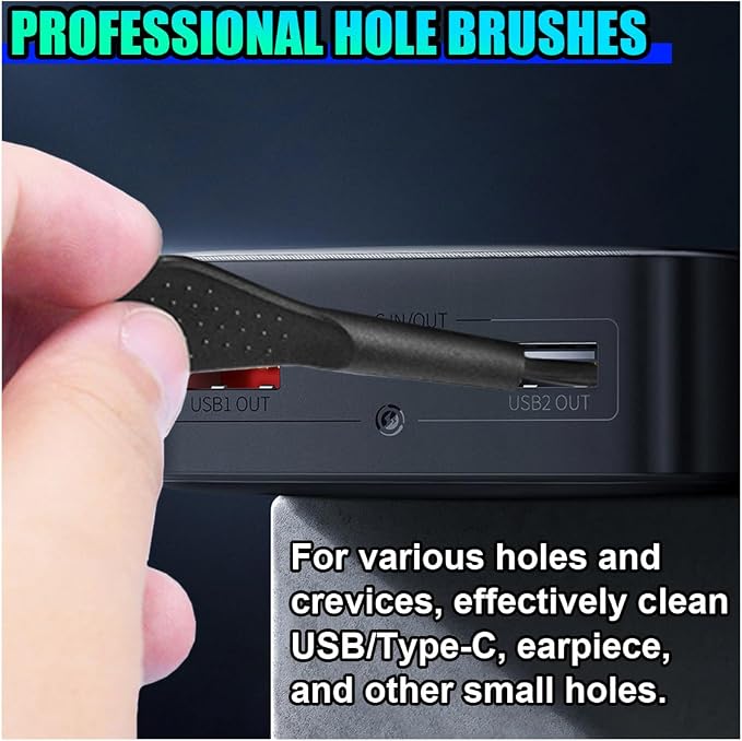 10PCS Car Detailing Brush Kit, Nylon Anti-Static Car Interior Cleaning Tools - Image 6
