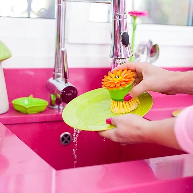 Vigar Flower Palm Dish Scrub Brush - Image 5