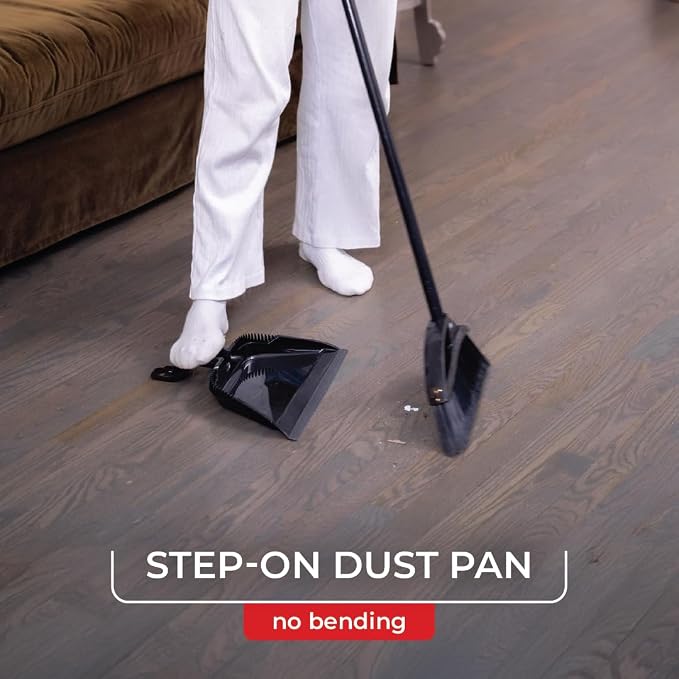 O-Cedar Indoor & Outdoor Strong Sweep Broom & Brush Bundle | Heavy Duty - Image 5
