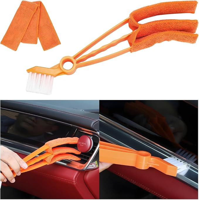 Mini Duster for Car Air Vent, Vehicle Air Conditioner Cleaner & Brush by Unknown