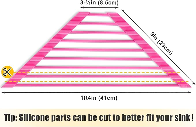 Tomorotec Compact Silicone-Coated Triangle Dish Drying Rack - Image 3