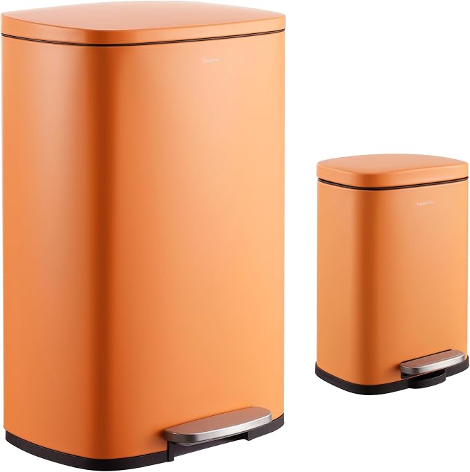 happimess HPM1006K Connor Rectangular 13.2-Gallon Trash Can by Happimess
