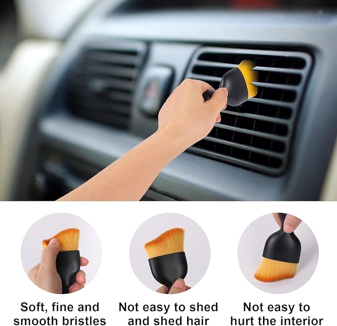 Car Detailing Brush Dusting Brush, Car Interior Detailing Brush – Soft Bristle - Image 2