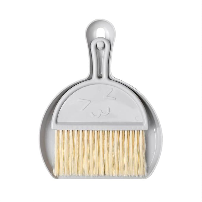 Mini Dust Pan with Broom Set, Small Broom and Dustpan Set Mini Hanging by Unknown