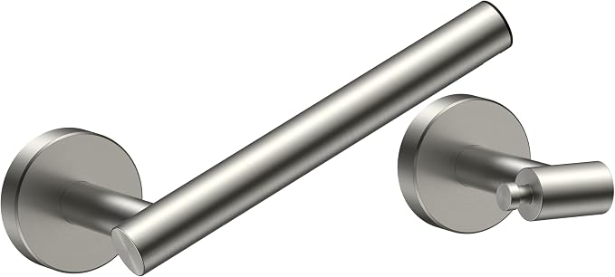 FORIOUS Toilet Paper Holder Wall Mount, Stainless Steel Rustproof Double Post - Image 7