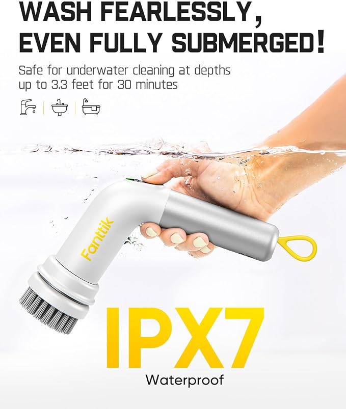 Fanttik G9 Handy Cordless Electric Spin Scrubber, MagnaStorm Motor, Dual-Speed - Image 8