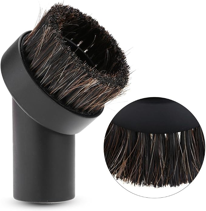 Delaman 32mm Round Dust Brush, 1.25" Small Round Vacuum Cleaner Accessory by Delaman