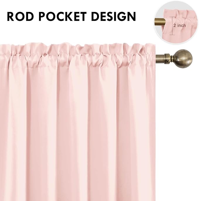 DWCN Blackout Curtains for Living Room Thermal Insulated, Energy Saving & Noise - Image 4