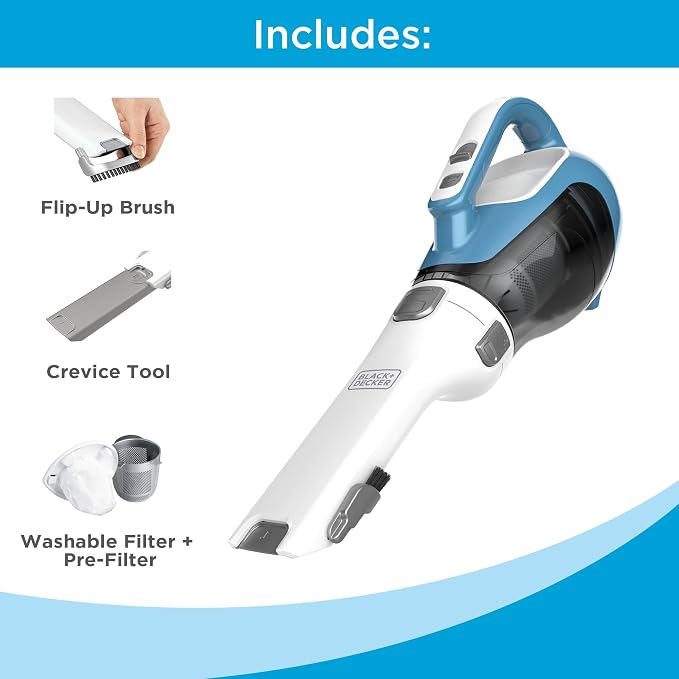 BLACK+DECKER dustbuster AdvancedClean Handheld Vacuum Cordless, Compact Home - Image 10
