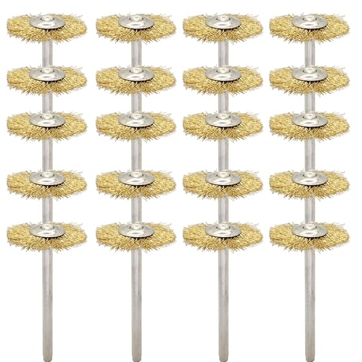 20PCS T-Shaped Brass Wire Brushes by LingGan