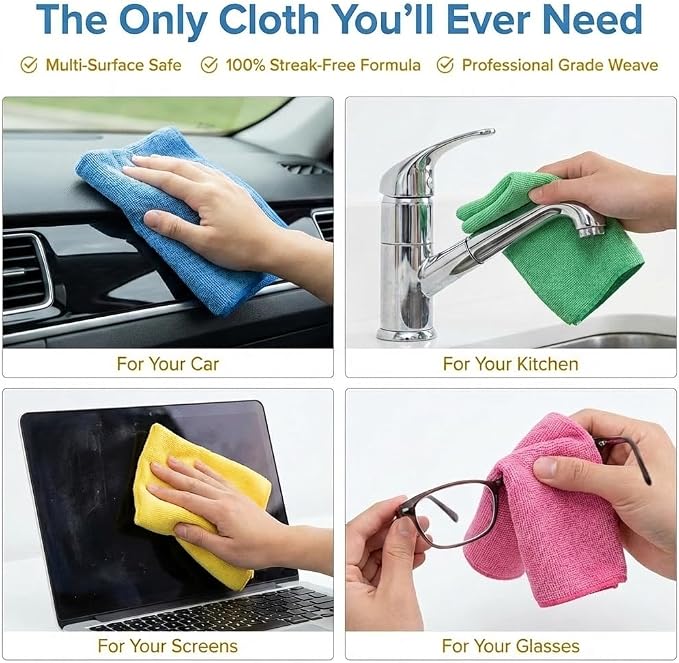 Microfiber Cleaning Cloth 12 Pack - Image 4