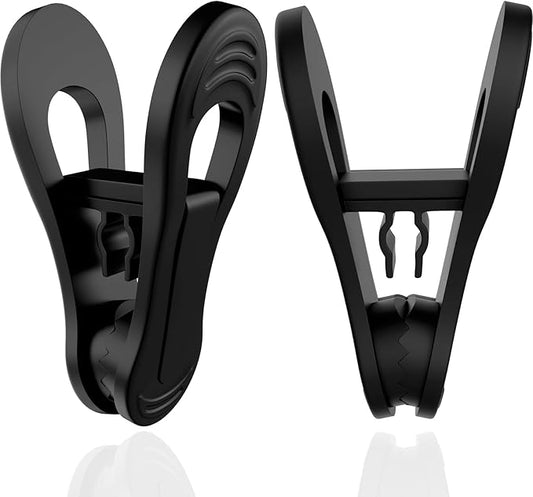 Black Hanger Clips 60 PCS, Finger Clips by TOFIIGREM
