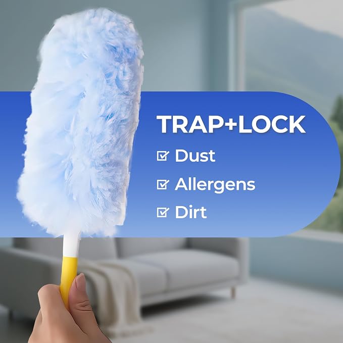 20 Count Duster Refills with Handle, Compatible with Swiffer Dusters Handle - Image 5