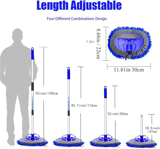 62" Car Wash Brush Mop Kit - Image 6