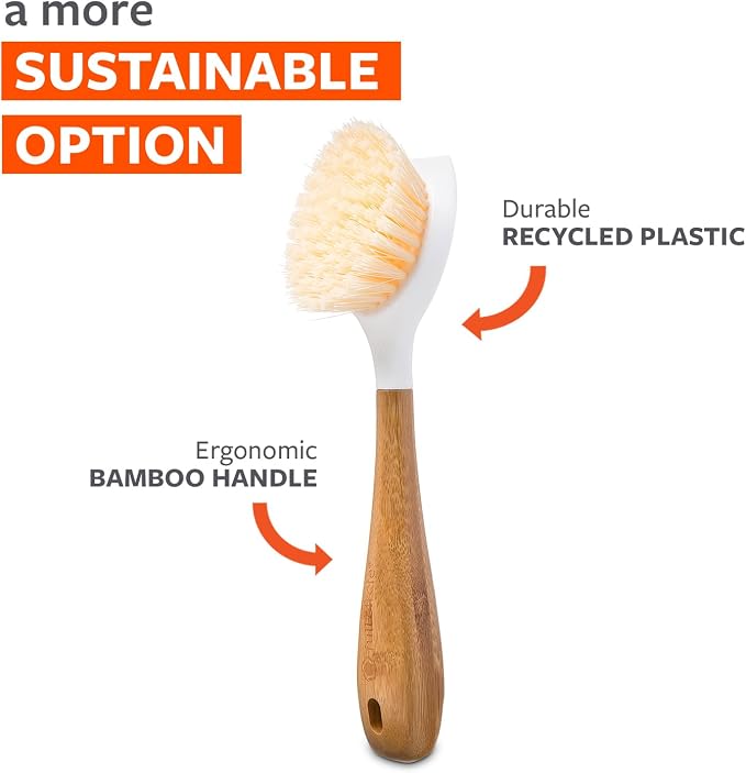 Full Circle Be Good-Bamboo Handle Dish Brush–Sustainable Kitchen Cleaning - Image 3