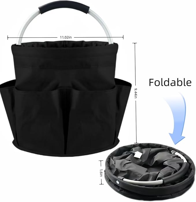 17L Cleaning Caddy With Handle, Foldable Storage Cleaning Product Organizer - Image 3