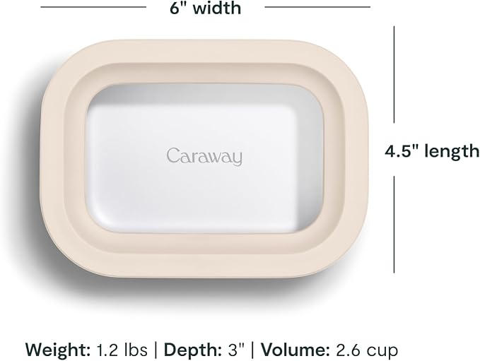 Caraway 2pc Glass Food Storage Set - Image 3